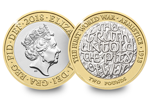 Revealed: The Royal Mint UK commemorative coin designs for 2018 2018 UK 2 pounds first world war BU coin 300x208 - Revealed: The Royal Mint UK commemorative coin designs for 2018