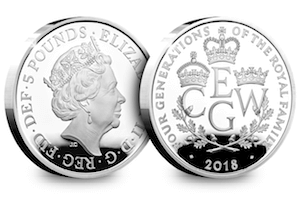 New UK coin released celebrating the Four Generations of Royalty for first time ever Four Generations of Royalty Silver Proof Coin 300x200 - New UK coin released celebrating the Four Generations of Royalty for first time ever