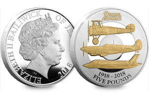 RAF 100th Jersey Five Pound Proof Coin Obverse Reverse - Just released: The Official RAF Centenary Coin and the story behind the design…