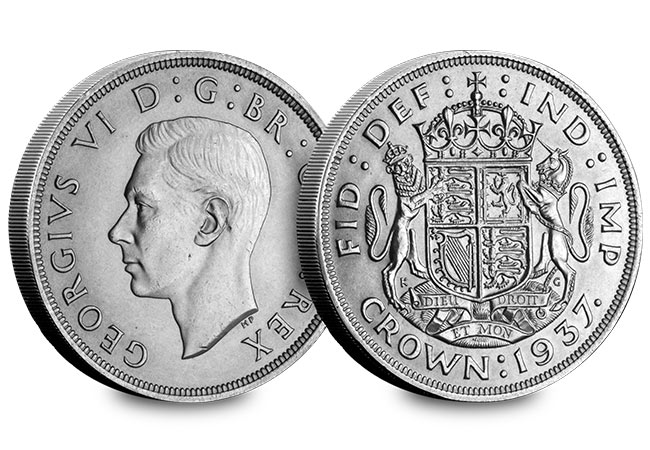 The First and the Last: George VI's two Crown coins UK George VI Crown Pair 1937 Crown Obverse Reverse - The First and the Last: George VI's two Crown coins
