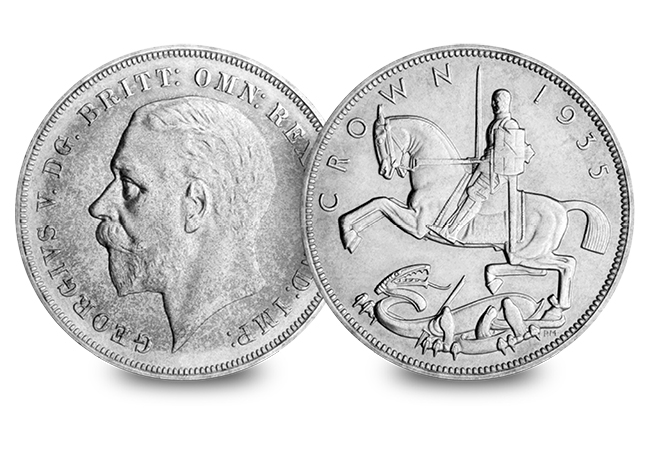 Discover 200 years of fascinating UK silver coins… 6 Silver Coins of the UK Set 1935 George V Silver Crown - Discover 200 years of fascinating UK silver coins…