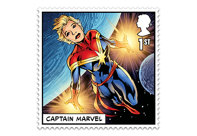FIRST LOOK: NEW 'Super' MARVEL Stamps just revealed Marvel Stamps Blog 650x450 captain marvel - FIRST LOOK: NEW 'Super' MARVEL Stamps just revealed