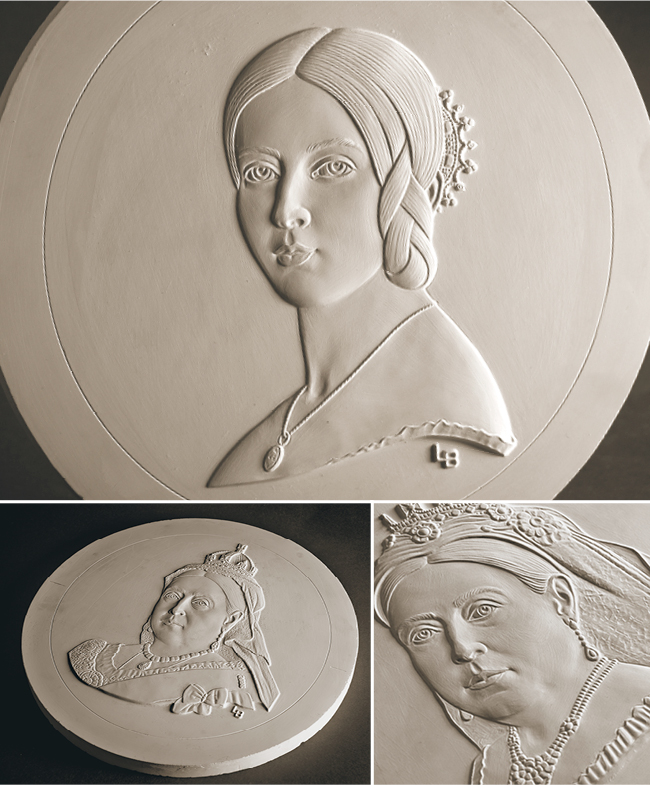 Queen Victoria 200th Luigi Badia Coin Plasters Image 1 - What goes in to developing not one but THREE brand new portraits…