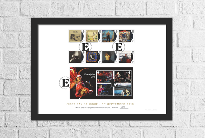 Elton John A4 Frame Landing Page Image Mobile frame - FIRST LOOK: NEW Elton John Stamps announced today