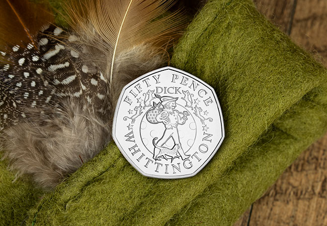LS Guernsey Pantomime BU 50p Dick Whit Lifestyle - Curtains Up! FIVE Brand New Christmas Panto 50p Coins revealed...