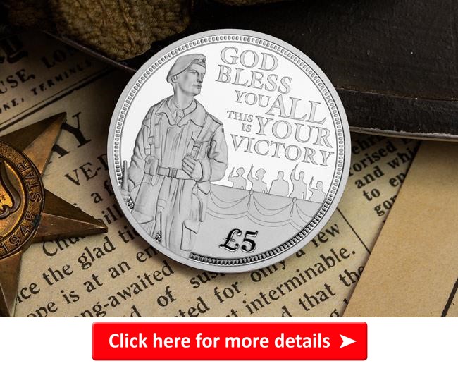 ls 2020 guernsey lone soldier silver proof 5 pounds lifestyle - Our top VE Day 75th Anniversary Coins revealed in special new show