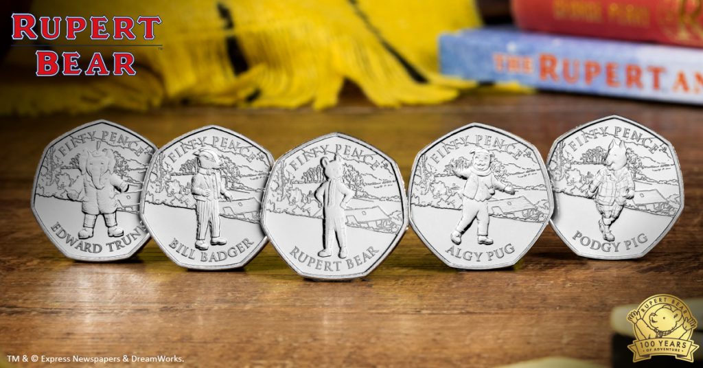DN rupert bear 50p coins facebook banners 7 updated 1024x536 - Rupert Bear features on BRAND NEW 50p! New designs revealed...
