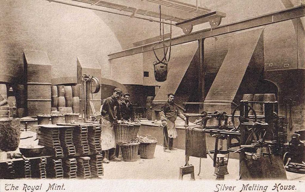 London Tower Hill old photo of the Royal Mint Silver Melting House 1024x643 - Tales from The Tower’s maximum security Mint – where making coins was a dangerous business