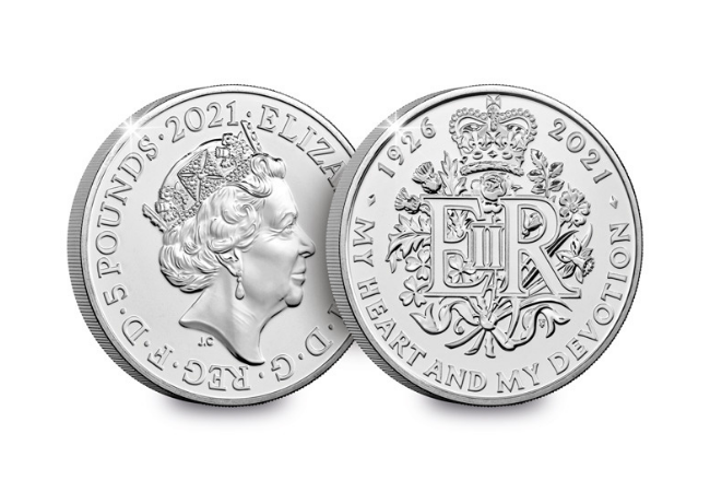 The Top 5 Historic Queen Elizabeth II Commemoratives... The UK 2021 Queen Elizabeth 95th Birthday 5 Coin - The Top 5 Historic Queen Elizabeth II Commemoratives...