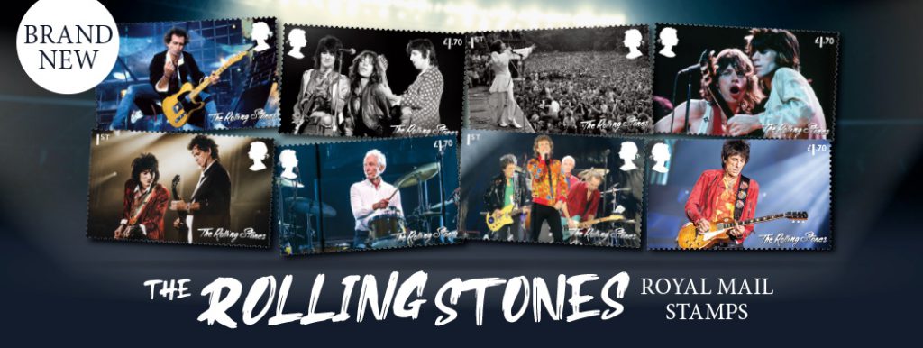 The Brand New Royal Mail Rolling Stones Stamps 1024x386 - ‘The Greatest Rock and Roll Band in the World’ – BRAND NEW Royal Mail Rolling Stones Stamps Revealed