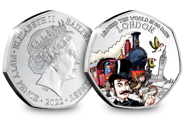 PB 80 Days BU Colour OBV REV London 1 - The Race is ON! Around the World in 80 Days 50p Collection just released...