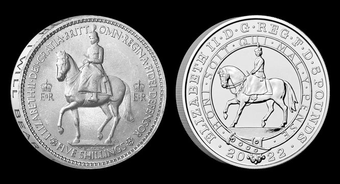 Her Majesty Queen Elizabeth II (1926 – 2022) – a Life in Coins HM Queen on Horseback reverses - Her Majesty Queen Elizabeth II (1926 – 2022) – a Life in Coins