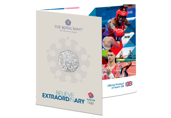 UK 2021 Team GB 50p BU Pack Product Images BU Pack Front - BBC 50p celebrates 100 years of British History