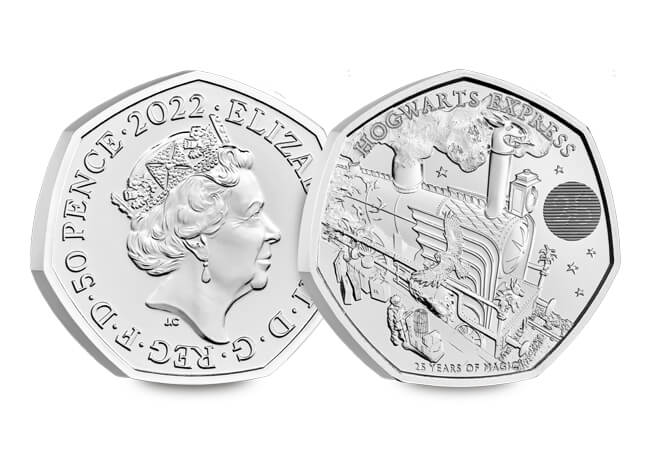 Harry Potter Hogwarts Express 50p BU Obverse Reverse - All aboard! The UK Hogwarts Express 50p has entered the station!