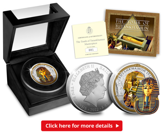 Tutankhamun masterpiece - Discover the hidden secrets of Tutankhamun&#8217;s Tomb with this INTERACTIVE Silver Masterpiece