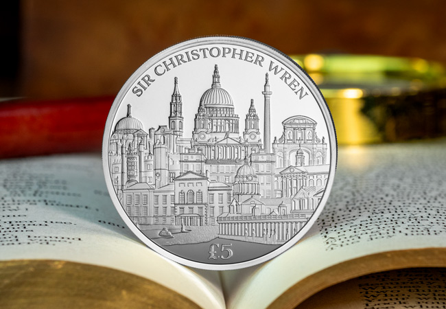 Wren’s Wonders in Precious Metal: The Captivating Sir Christopher Wren £5 Coin Range Sir Christopher Wren Cuni Proof 5 Lifestyle 04 - Wren’s Wonders in Precious Metal: The Captivating Sir Christopher Wren £5 Coin Range