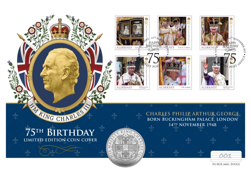 Royal Celebration: King Charles III 75th Birthday Range Released HIs Majesty King Charles III 75th Birthday Coin Cover 254 x 177 DY MOCK UP 1024x714 - Royal Celebration: King Charles III 75th Birthday Range Released