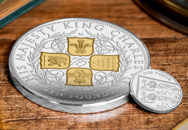Royal Celebration: King Charles III 75th Birthday Range Released KCIII 75th Birthday Silver 5oz Lifestyle 02 - Royal Celebration: King Charles III 75th Birthday Range Released