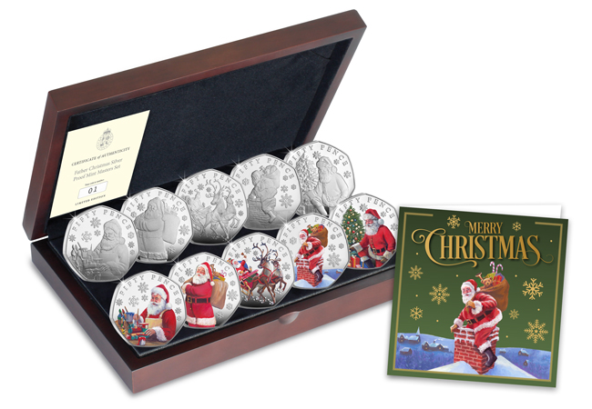 Selling Out BEFORE Christmas: The Father Christmas 50ps in Every Collector’s Stocking The Father Christmas Mint Master Silver Set - Selling Out BEFORE Christmas: The Father Christmas 50ps in Every Collector’s Stocking