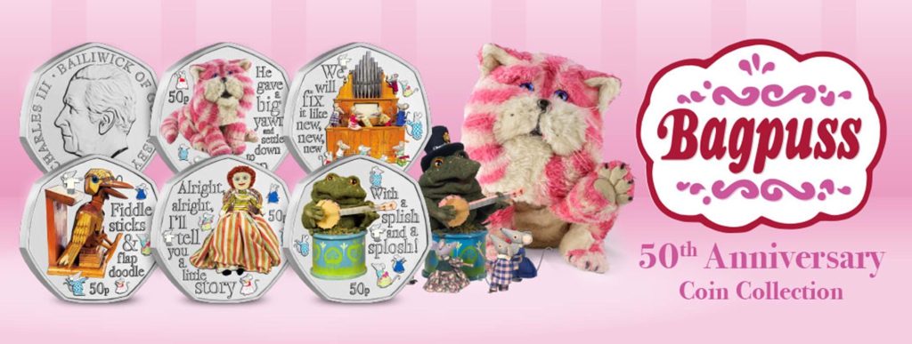 My day with Bagpuss star Emily Firmin: Celebrating 50 Years of Bagpuss Magic 2024 guernsey bagpuss 50p coins homepage banner 1024x387 - My day with Bagpuss star Emily Firmin: Celebrating 50 Years of Bagpuss Magic