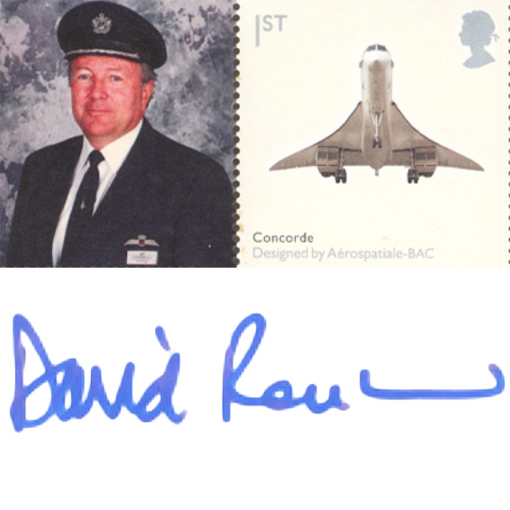 Pilot and signature David Rowe 1024x1024 - Bringing Aviation History Home &#8211; The Concorde Signed Frames