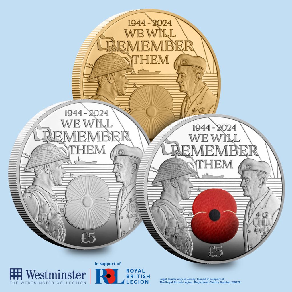 CL Email Images RBL 5 Range 4 1024x1024 - A Closer Look: The Brand New 2024 Royal British Legion £5 Coin