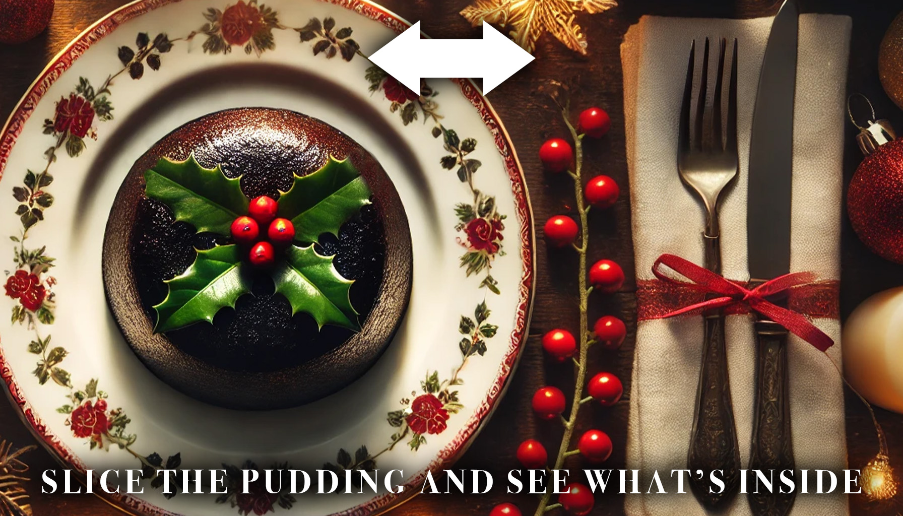 The Sixpence: A Christmas Tradition Reimagined Slice the pudding 1 3 - The Sixpence: A Christmas Tradition Reimagined