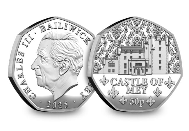 Introducing the 2025 Royal Residences 50p Collection jersey royal residences silver castle mey 50p obv rev 1 - Introducing the 2025 Royal Residences 50p Collection