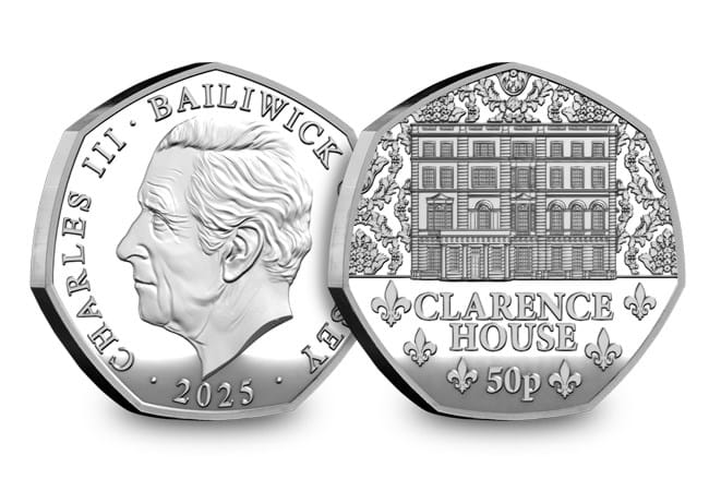 Introducing the 2025 Royal Residences 50p Collection jersey royal residences silver clarence house 50p obv rev - Introducing the 2025 Royal Residences 50p Collection