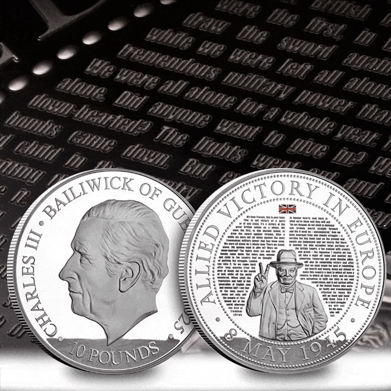 The coin that speaks volumes … winston churchill ve day speech masterpiece coin image 2 - The coin that speaks volumes …
