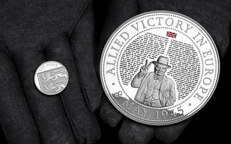 The coin that speaks volumes … winston churchill ve day speech masterpiece coin image 4 - The coin that speaks volumes …