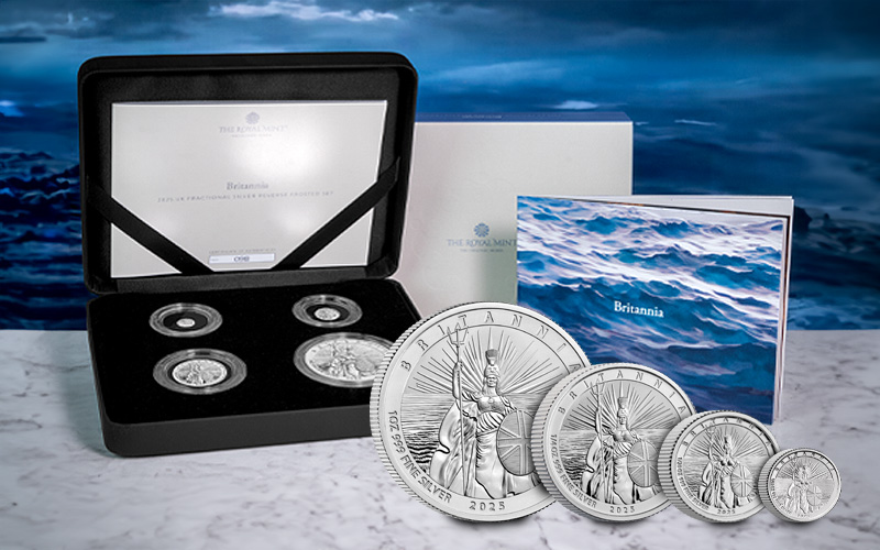 A Stunning New Chapter for Britannia: The SOLD OUT 2025 Reverse Frosted Silver Set britannia fractional silver reverse frosted set lifestyle 2 - A Stunning New Chapter for Britannia: The SOLD OUT 2025 Reverse Frosted Silver Set