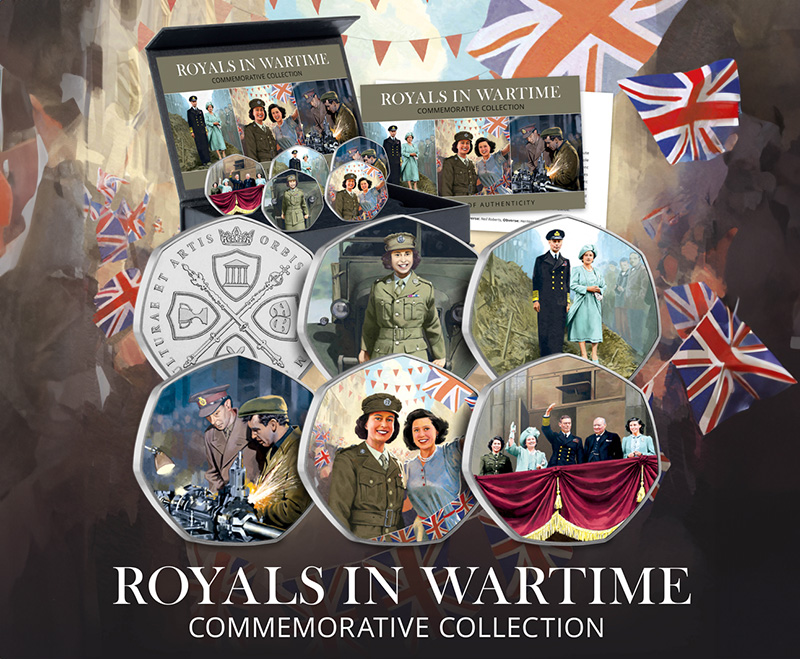 royals at wartime blog image 1 - A Tribute to Royal Service: The VE Day 80th Anniversary Commemorative Set