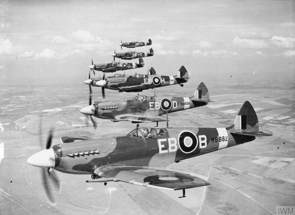 Supermarine Spitfire F Mk XIIs of 41 Sqn 1024x745 - The Spitfire: Birth of a British Aviation Icon
