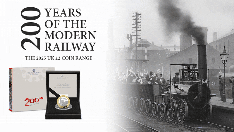200 Years of the Modern Railway UK £2 Coin 200 years of the modern railway - 200 Years of the Modern Railway UK £2 Coin