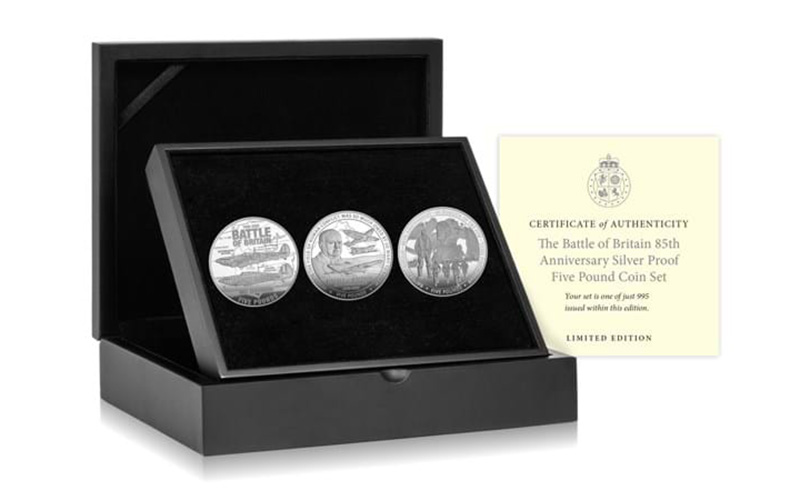 Commemorating Courage: The Battle of Britain Coin Range The Battle of Britain Silver Proof 5 Set - Commemorating Courage: The Battle of Britain Coin Range
