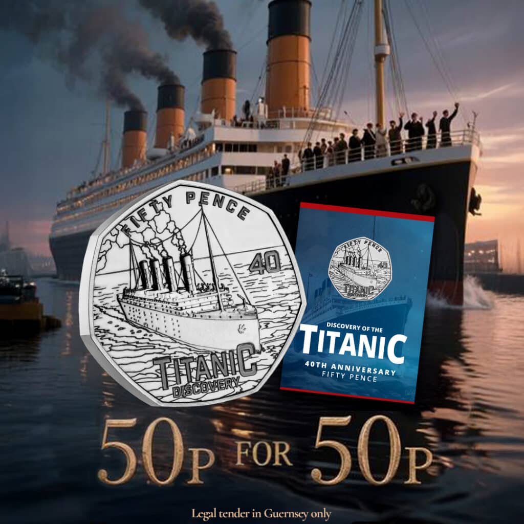 Titanic 50p for 50p Ttanic in BG 1080x1080 1 1024x1024 - The Discovery of the Titanic: 40 Years On