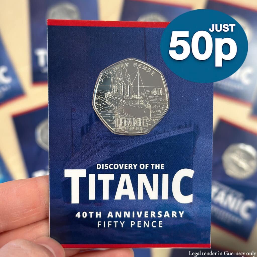Titanic with coins behind 1080x1080 1 1024x1024 - The Discovery of the Titanic: 40 Years On