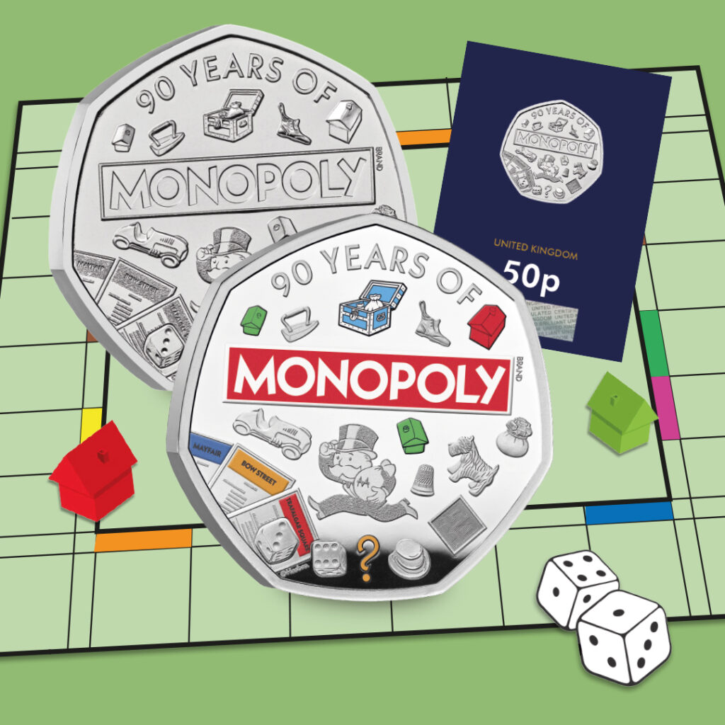 Celebrating 90 Years of MONOPOLY – A Collector’s 50p Treasure UK 2025 Monopoly 50p Coin Range digital assets DY 11 1024x1024 - Celebrating 90 Years of MONOPOLY – A Collector’s 50p Treasure