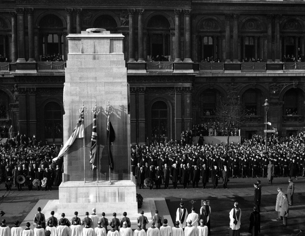 Cenotaph in London 1 1024x793 - The VE Day Masterpiece Poppy® 5oz Silver Proof Coin: A Lasting Tribute to Remembrance
